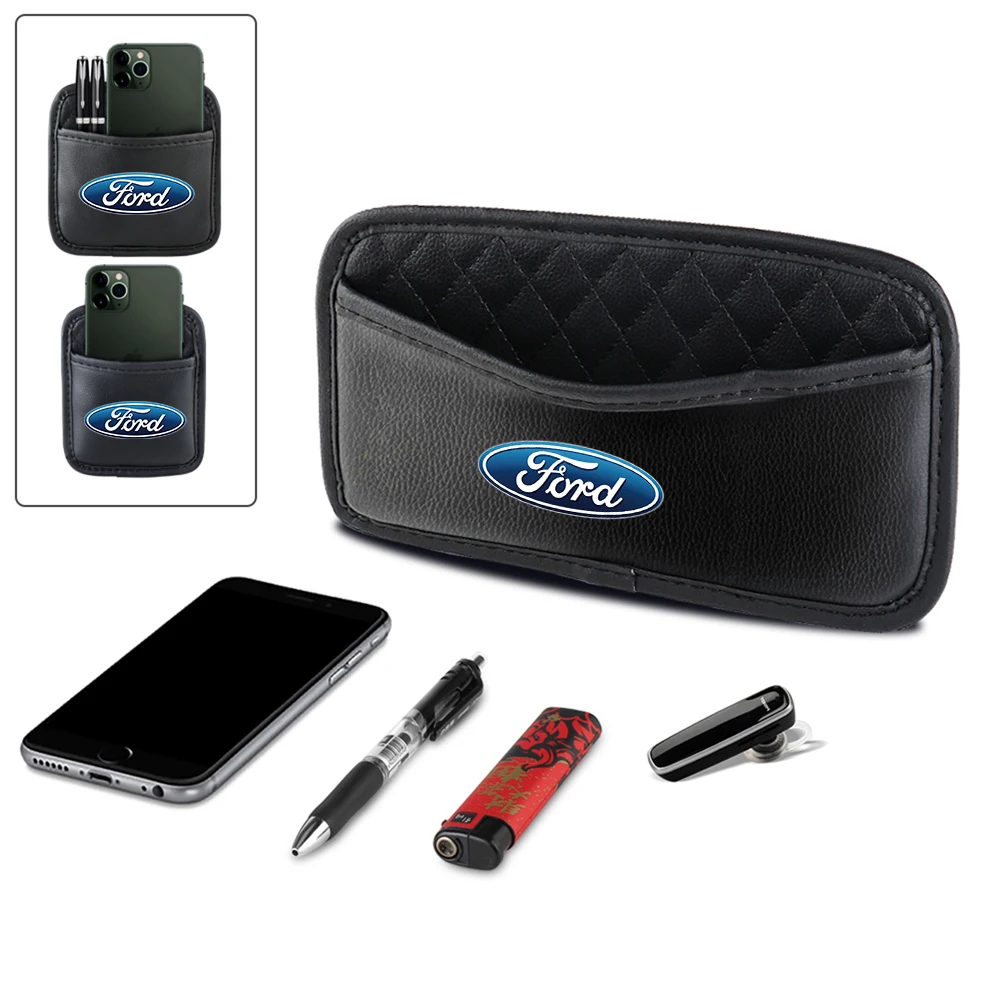 Sac de rangement en maille pour dossier de siège de voiture, 1 pièce, pour Ford Fiesta Mustang Transit Edge Wolf Party Focus Mk3 Mk7 MK2 Ranger MK4 Kuga Hub Cap
