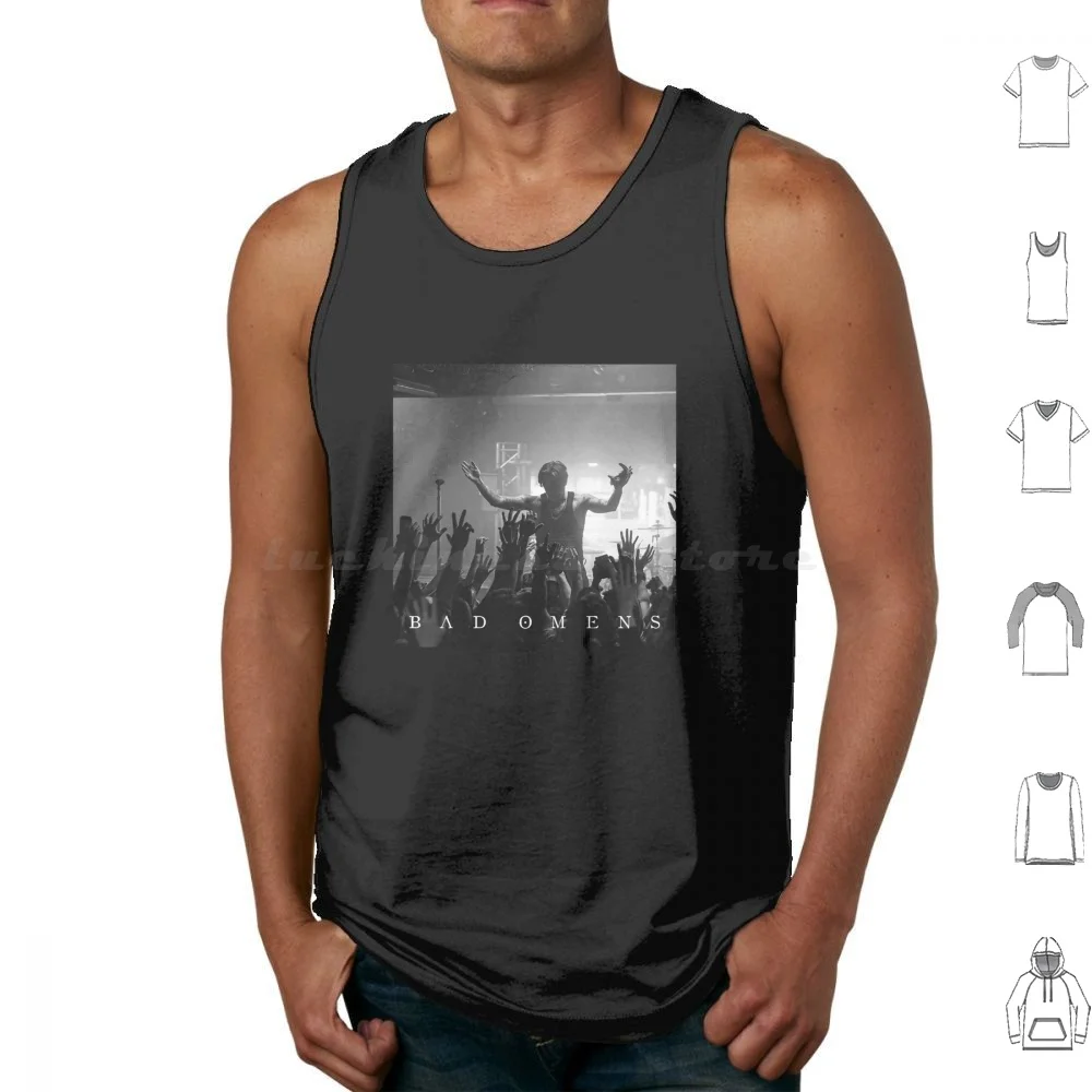 Bad Omens Concert Snapshot Tank Tops Vest Sleeveless Noah Joakim Jolly Nick Folio Nicholas Ruffilo Bad Omens Metal Metalcore