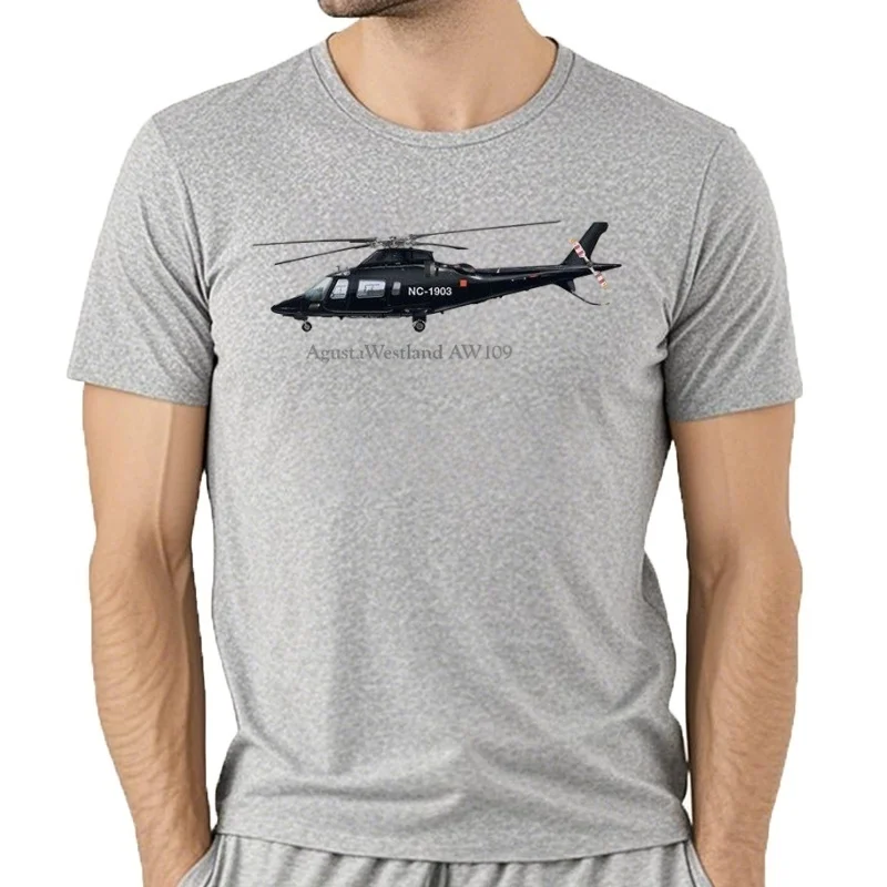 Майки в стиле хип-хоп для мужчин, ropa de marca, AgustaWestland, AW109, вертолет, персонализированная рубашка Майки в стиле хип-хоп для мужчин, ropa de marca, AgustaWestland, AW109, вертолет, персонализированная рубашка