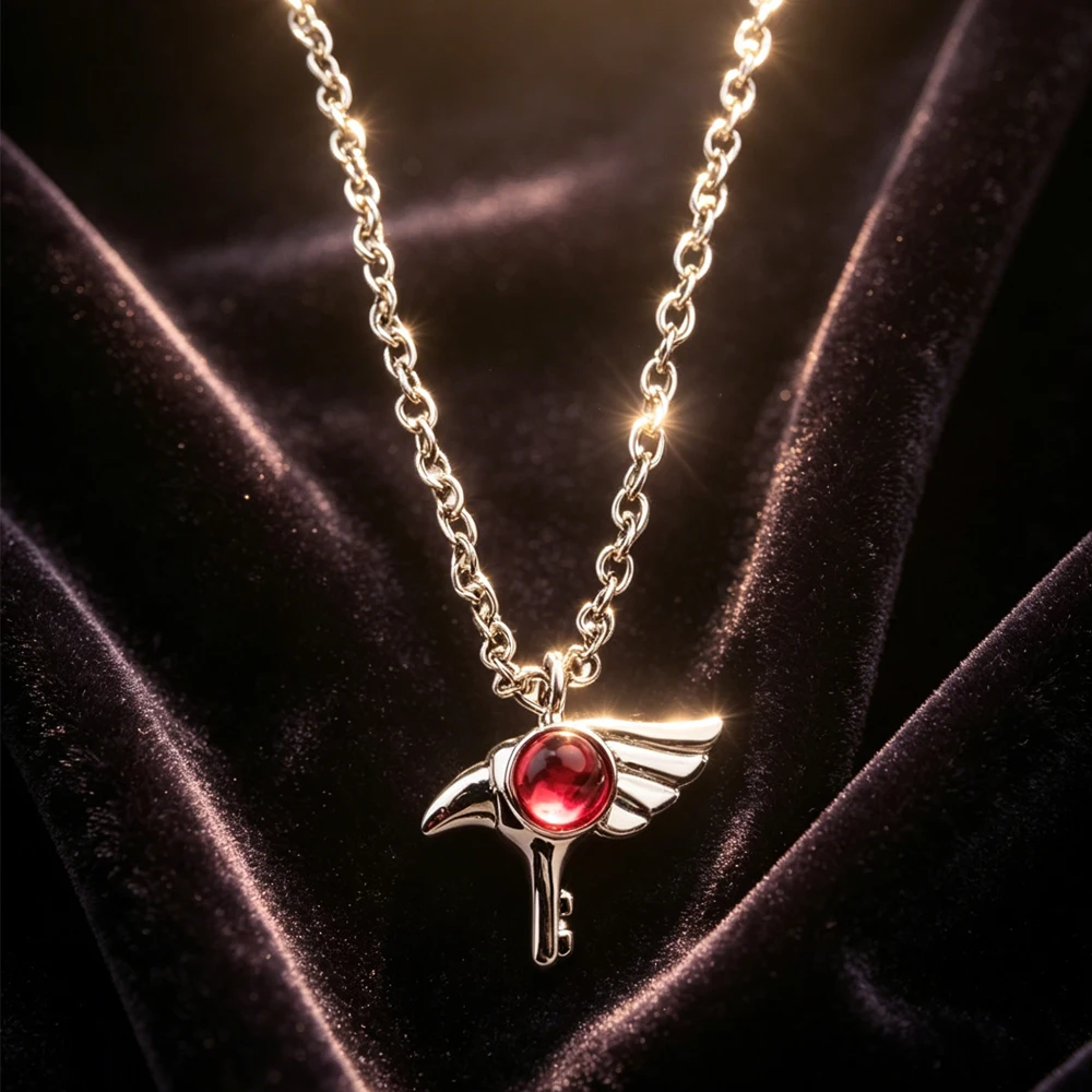 Cartoon Anime Card Captor Sakura Choker Necklace Cardcaptor Sakura Pendant Handmade Gifts for Women