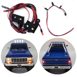 For 1/18 RC Crawler Car Traxxas TRX4-M Ford F150 LED 5V Lighting System Headlight Taillight Dome Lamp Upgrade