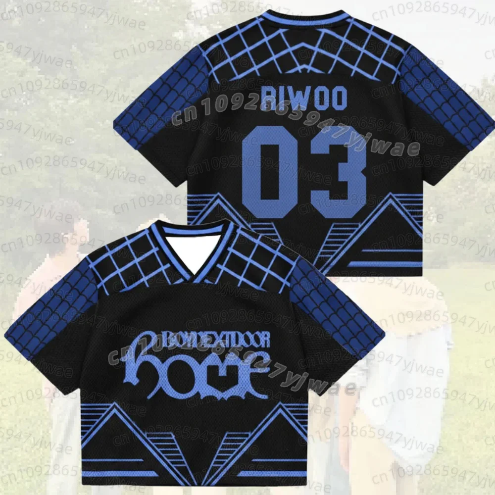 26 Women Men Kpop Support T-Shirt Album Jersey Home Album Mix Mesh Jersey Edition Short Sleeved V-Neck Tops Taesan Fans T-Shirt