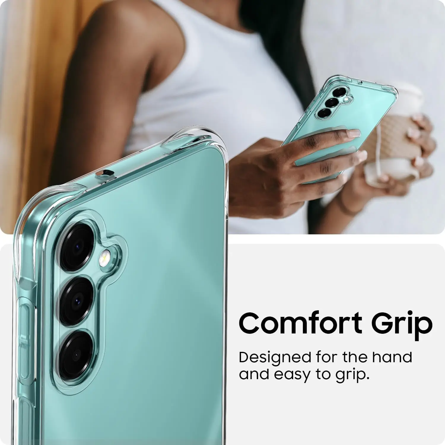 Clear Case For Samsung Galaxy A56 A36 A26 A06 Air-Bag Shockproof Silicone Case For Samsung A16 4G 5G Back Cover