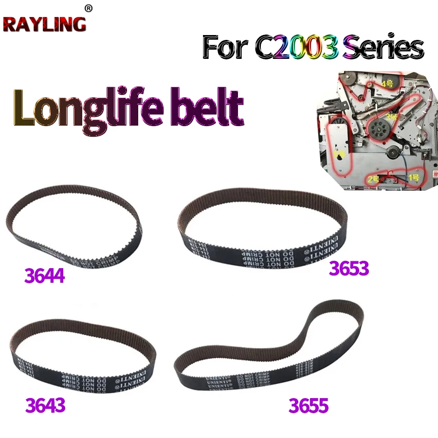 

Развивающий ремень проявителя Приводной ремень барабана для Ricoh 240 Вт 241 Вт 470 Вт 480 Вт 2400 2401 3600 3601 6020 7040 7050 7140