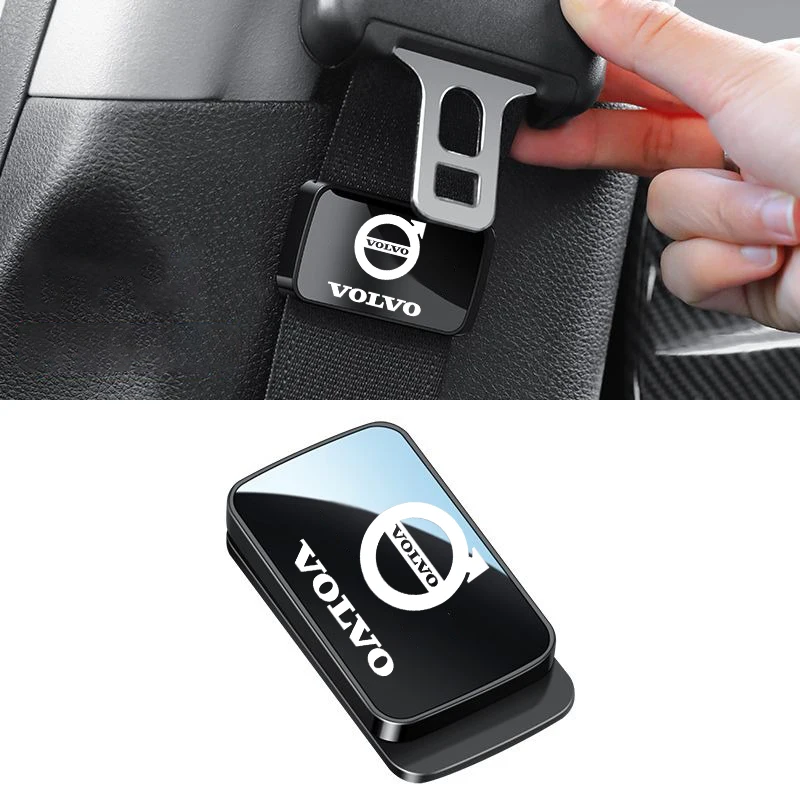 Magnetic Car Seat Belt Holder Anti-Wear Stabilizer Adhesive Adjustable Fastener Clip For Volvo V40 V60 V90 XC40 XC60 XC90 S60 T6