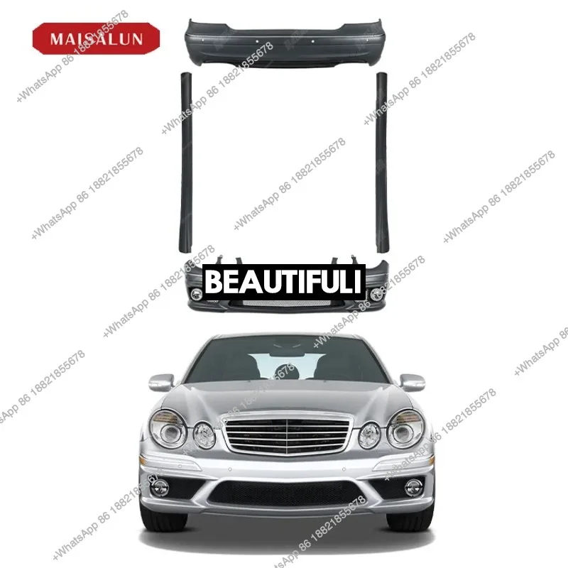 

ZAIQU Jiuzhou Auto Car Bumper PP Material for E-Class W211 E63 Body Kit Front Bumper Rear Bumper Side Skirt