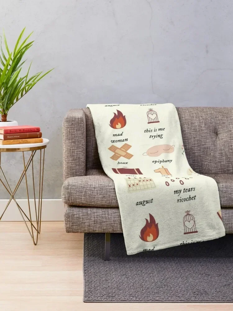 folklore evermore Throw Blanket Single Polar Blankets