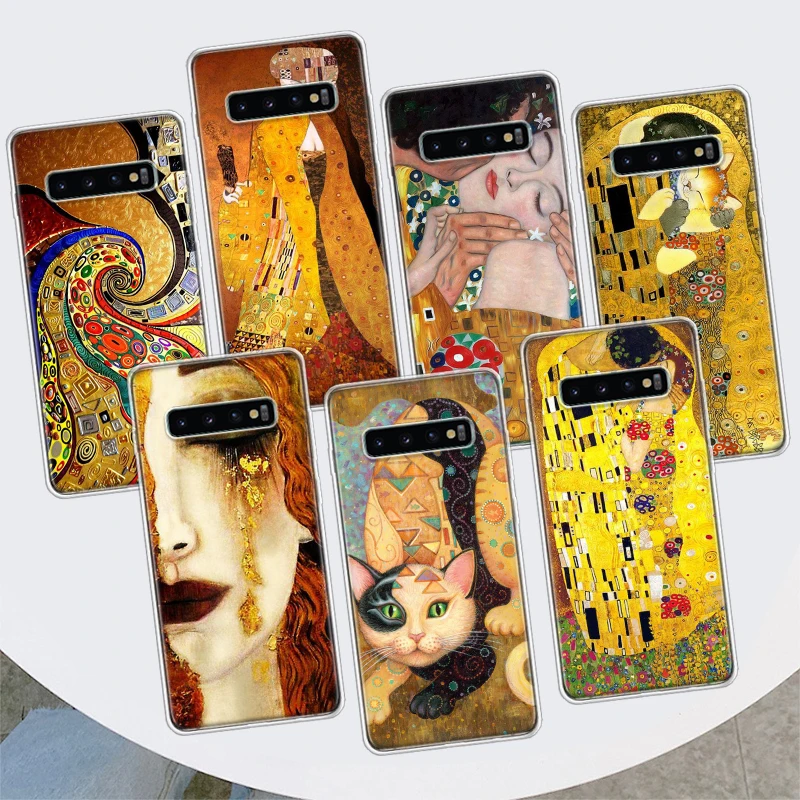 Kiss by Gustav Klimt Desig Phone Case For Samsung Galaxy M21 M12 M31S M32 M51 M52 Note 20 Ulte 10 Plus 9 8 J4 J6 + J8 M11 F52 F6