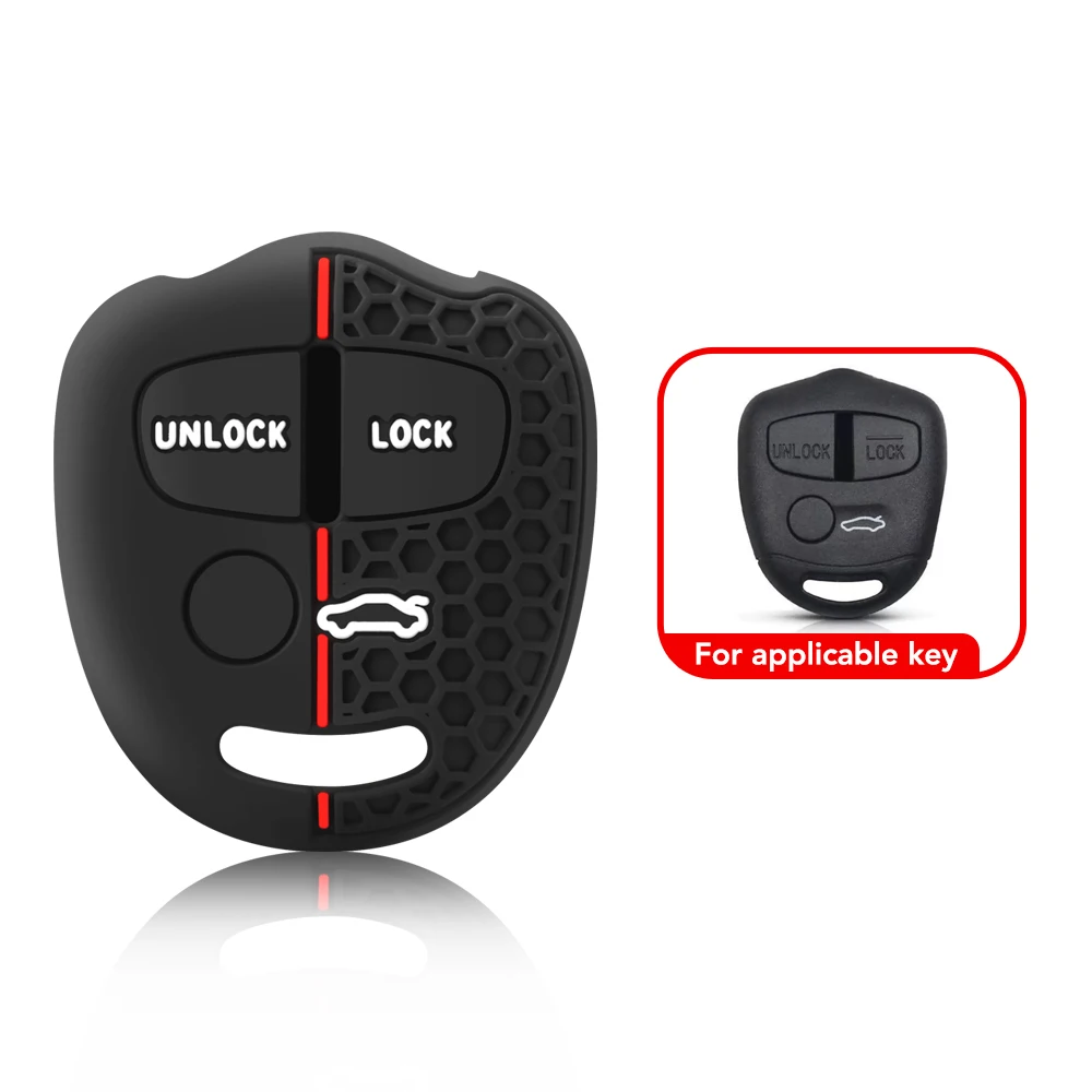 غطاء حافظة مفاتيح السيارة من السيليكون ، إكسسوارات لميتسوبيشي لانسر ، إكس ، تطور ، جراندي ، اوتلاندر ، تريتون ، باجيرو ، ASX ، 2 ، 3 أزرار #2