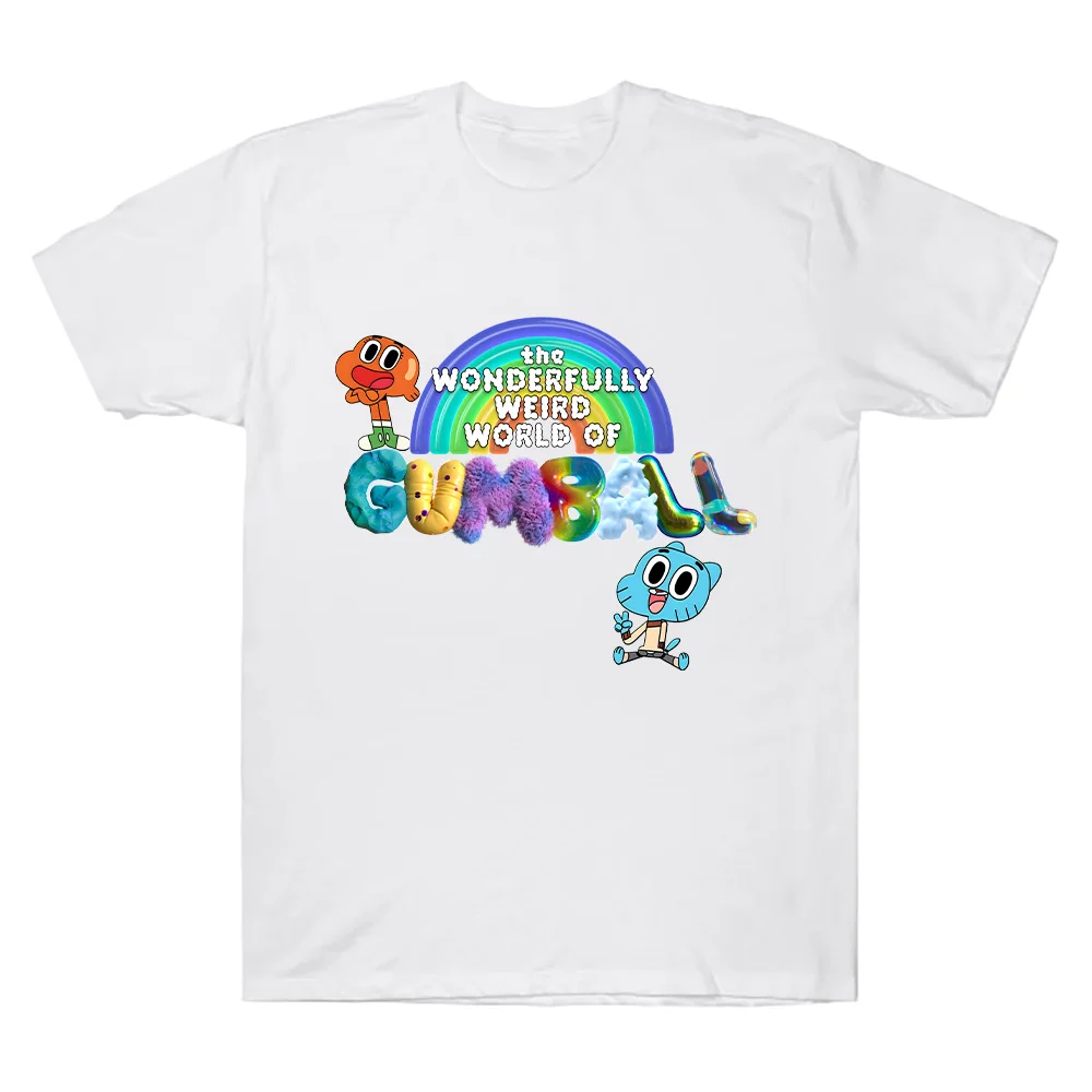 

Футболки The Wonderfully Weird World of Gumball, новые тенденции World of Gumball, мужские и женские футболки, летние хлопковые дышащие футболки Y2K