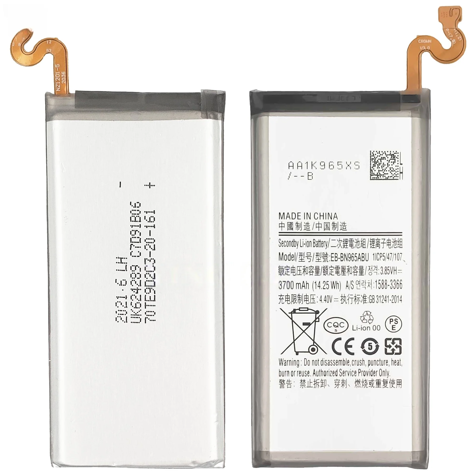 EB-BN965ABU 4000mah Mobile Phone Battery for Samsung Note9 Large-capacity Rechargeable Battery