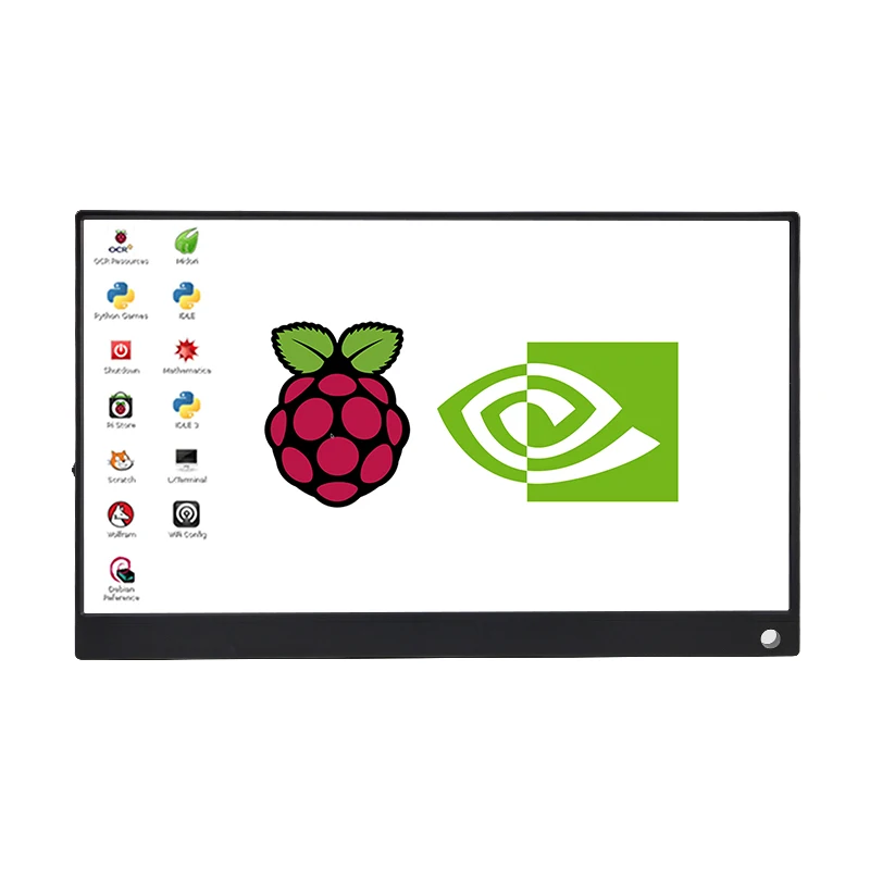 Yahboom-Haut-parleur intégré à écran tactile HD, résolution 15.6x1920, compatible avec Raspberry Pi et Jetson Series Board, 1080"