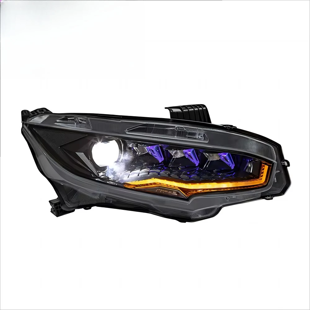 

Have Stock in USA RGB Headlamp Front Lamp 2016-2021 for 10th Gen Sedan Hatchback Si Type R Headlights