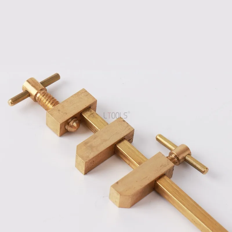 120MM Copper Woodworking Clip Copper Handle F Style Quick Clip Mini Style Flat Mouthed Woodworking Measurement Compact Fixture