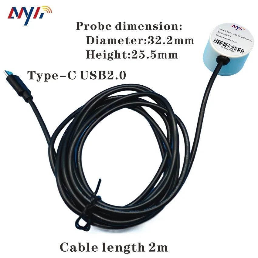 TYPE 2 ANSI C12.18 OPTICAL PROBE ANDROID PHONE  SMART PHONE TYPE C USB OPTICAL PROBE FOR KWH METER SMART METER READOUT