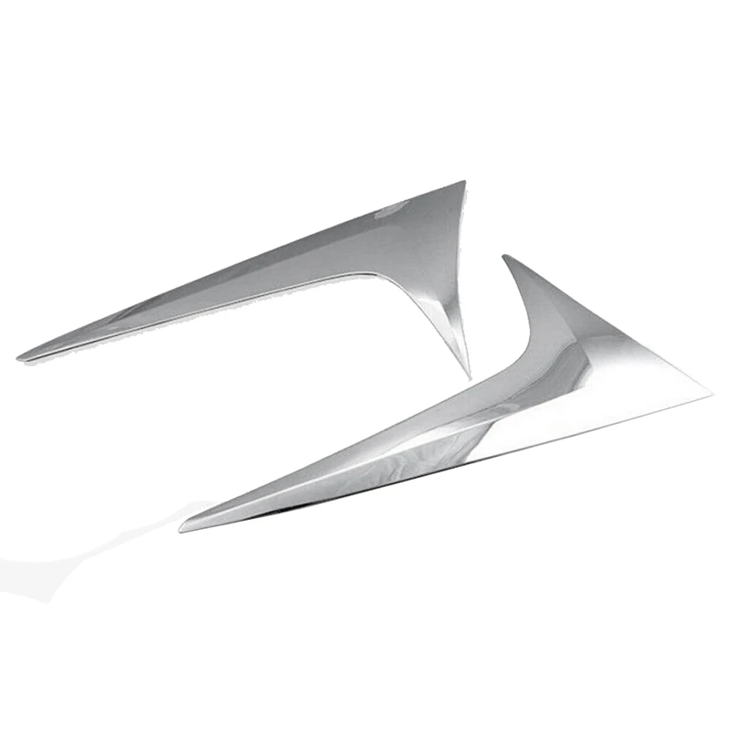 For Mazda CX-9 2017-2021 Chrome Rear Spoiler Wing Side Beveled Triple-Cornered Window Cover Trim