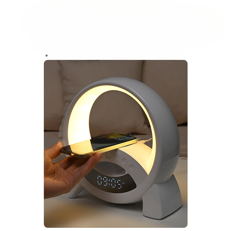 Altavoz Bluetooth Pantalla Reloj Despertador Luz nocturna
