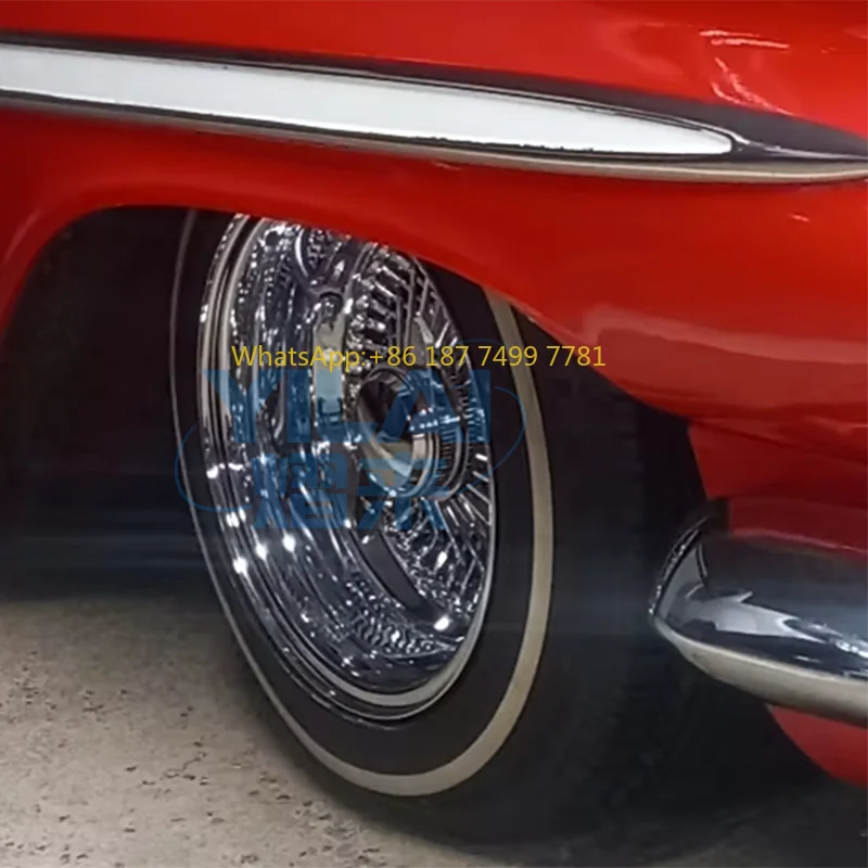 

Низкая цена, колеса со спицами из стальной проволоки, 13-24 дюйма, обратное колесо, глубокий диск, автомобиль, серебристый, 20-дюймовая ступица колеса из стальной проволоки