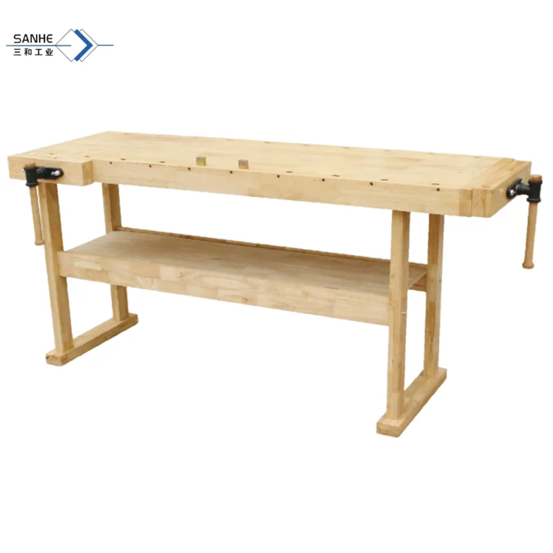 Heavy Duty Multi-Function Workbench Storage Cabinet Long Service Life New Rubber Wood Beech Core Components Bearing for Retail