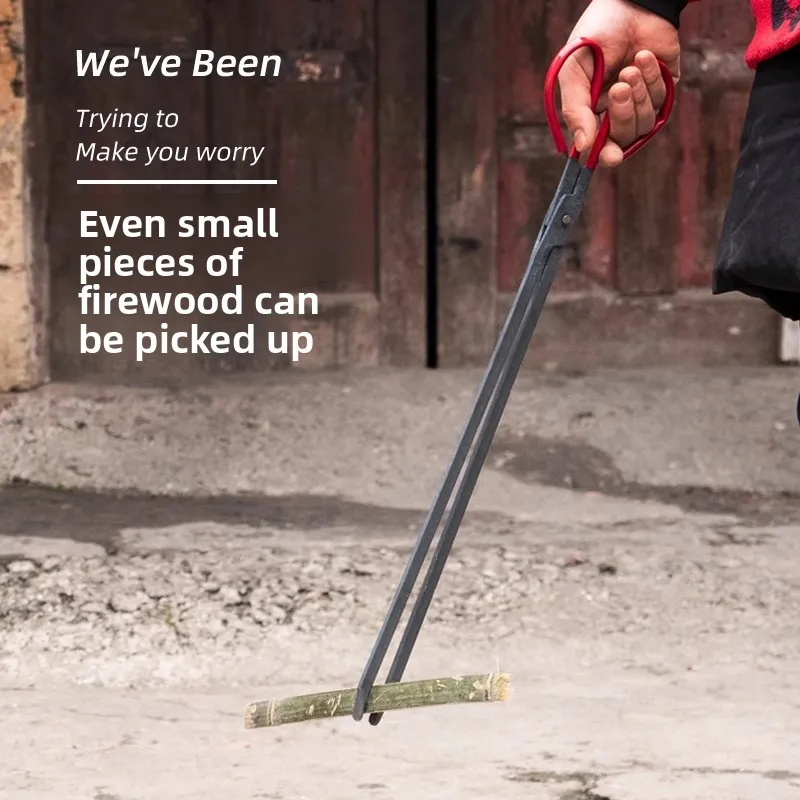 Thickened Fire Tongs Household Kitchen Coal Charcoal Clamp Waste Grabber Sewage Picker Firewood Handling