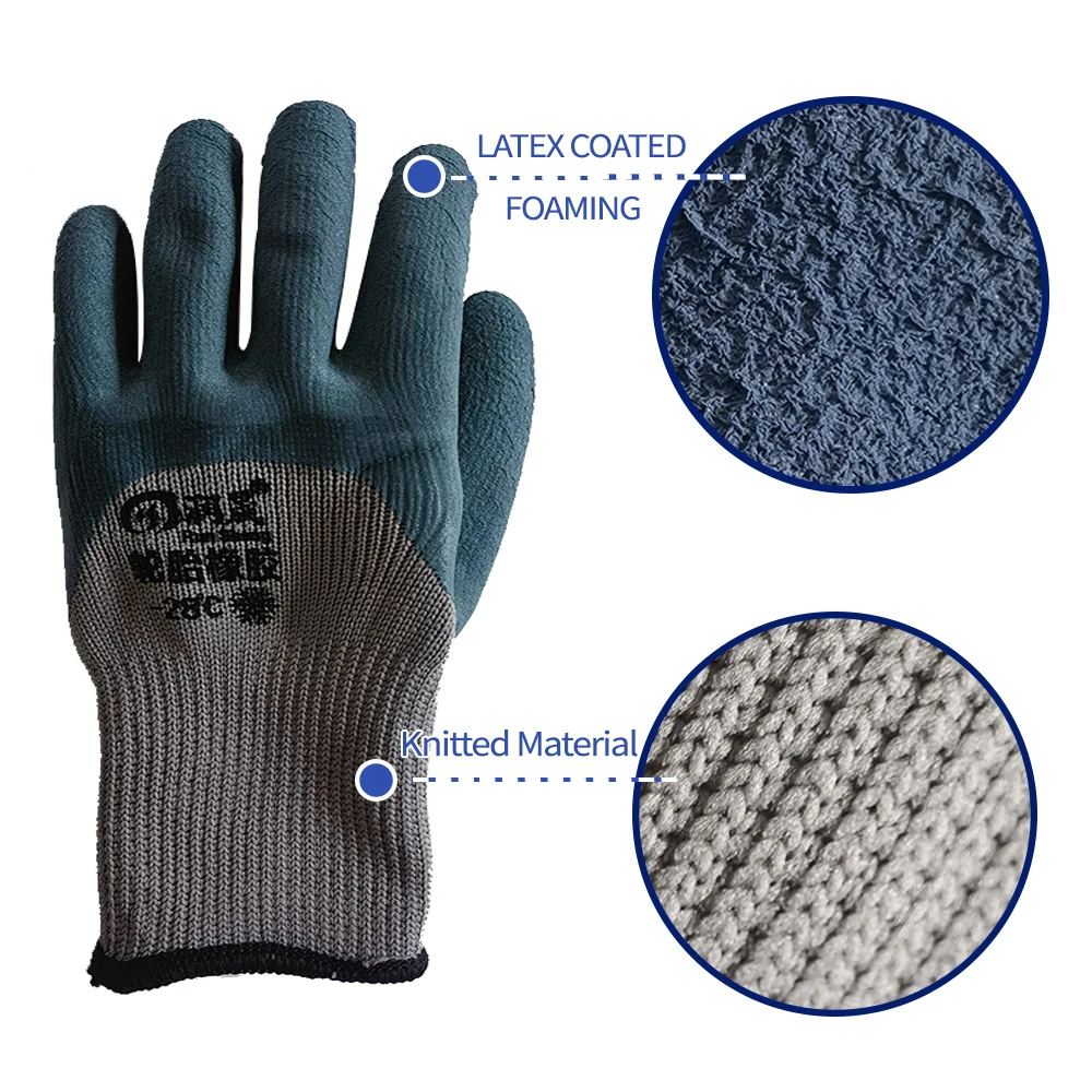 Winter Warm Gloves Work Gloves Unisex Fleece Lining Non-Slip Wear-Resistant Suitable For Hiking, Fishing, Gardening Wholesale