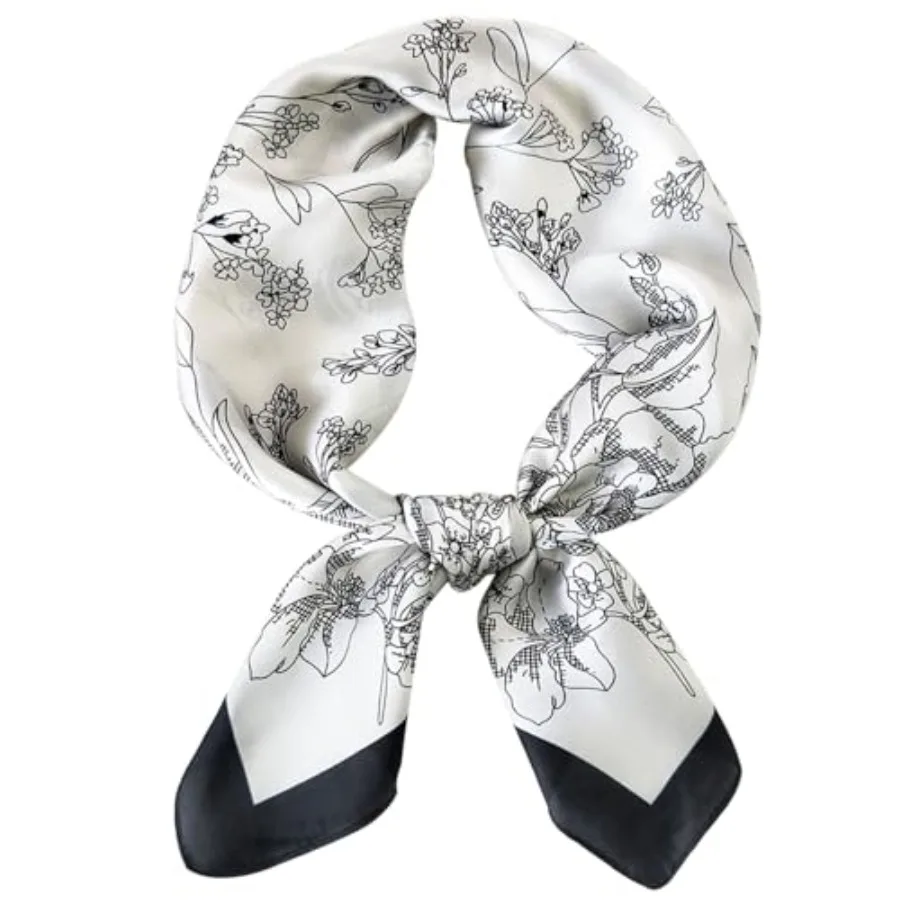 

Satin Bandanas Head Scarf For Women Hair Scarves Accessories Lightweight Fashion Wrap Neck Silk Sleeping Headscarf