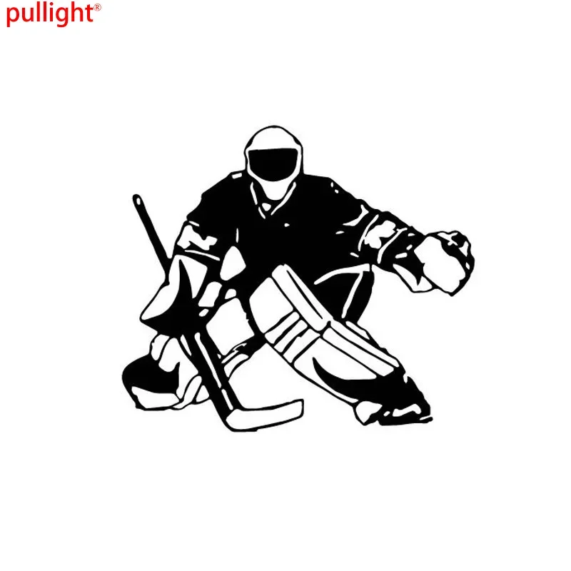 Ice hockey player cartoon art design, car window bumper, motorcycle accessories decoration, waterproof vinyl decal