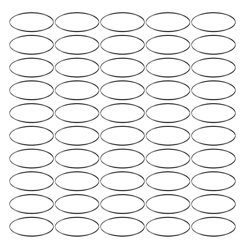 5 mm breite Gummiriemen für Blockflötenspieler-Plattenspieler, 50 Stück, 110–145 mm, gefaltet, 55 KC – Detail 1
