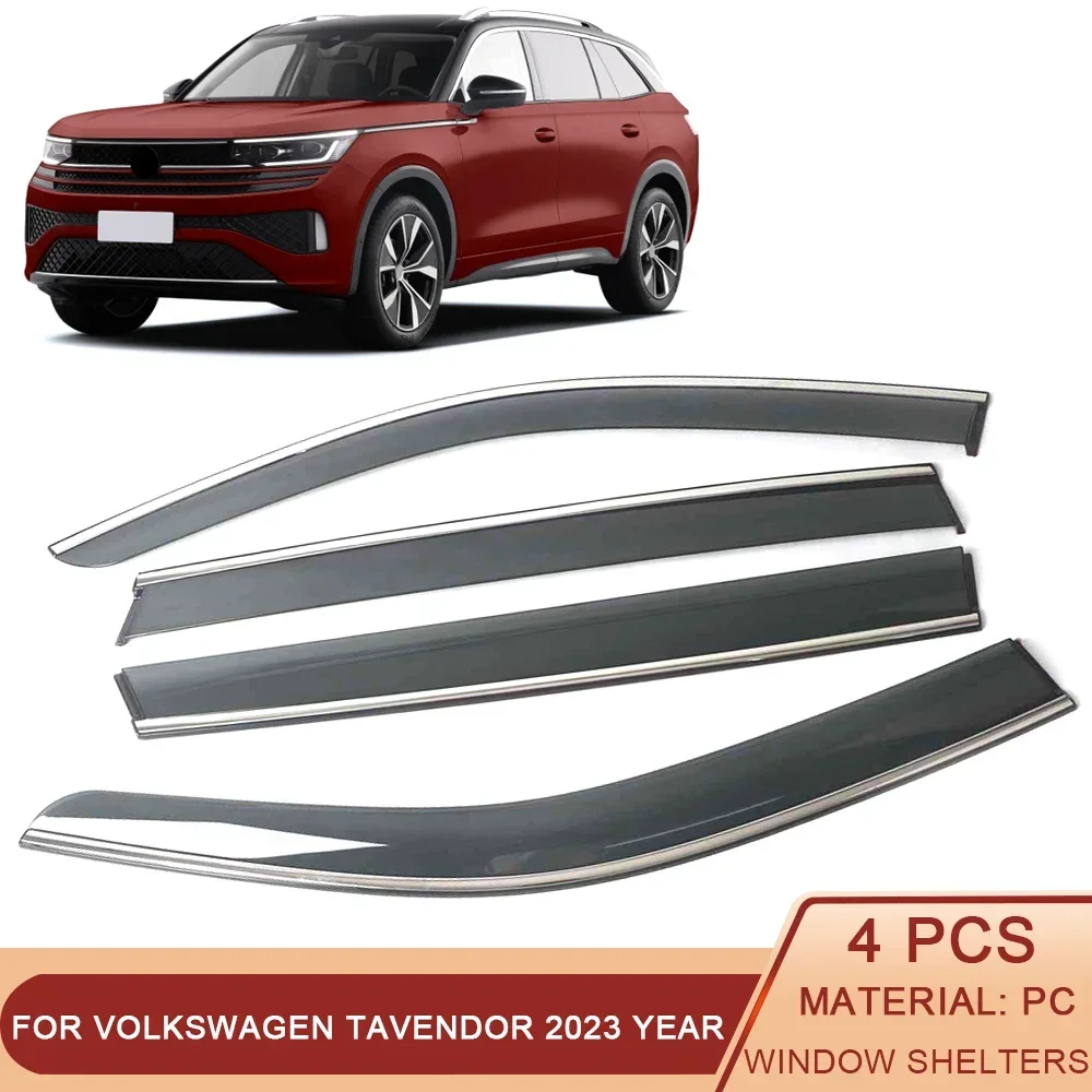 

For Volkswagen Tavendor 2023 Car Window Sun Rain Shade Visors Shield Shelter Protector Cover Sticker Exterior Accessories