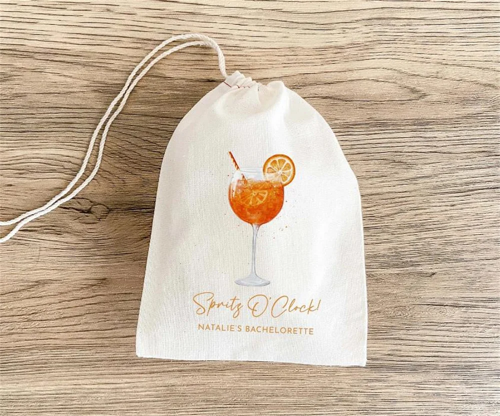 

20 шт. Spritz O'Clock - Aperol Bachelorette Party - Сумка для комплекта Hangover - Aperol Spritz Party - Подарочная сумка для девичника, свадебный душ