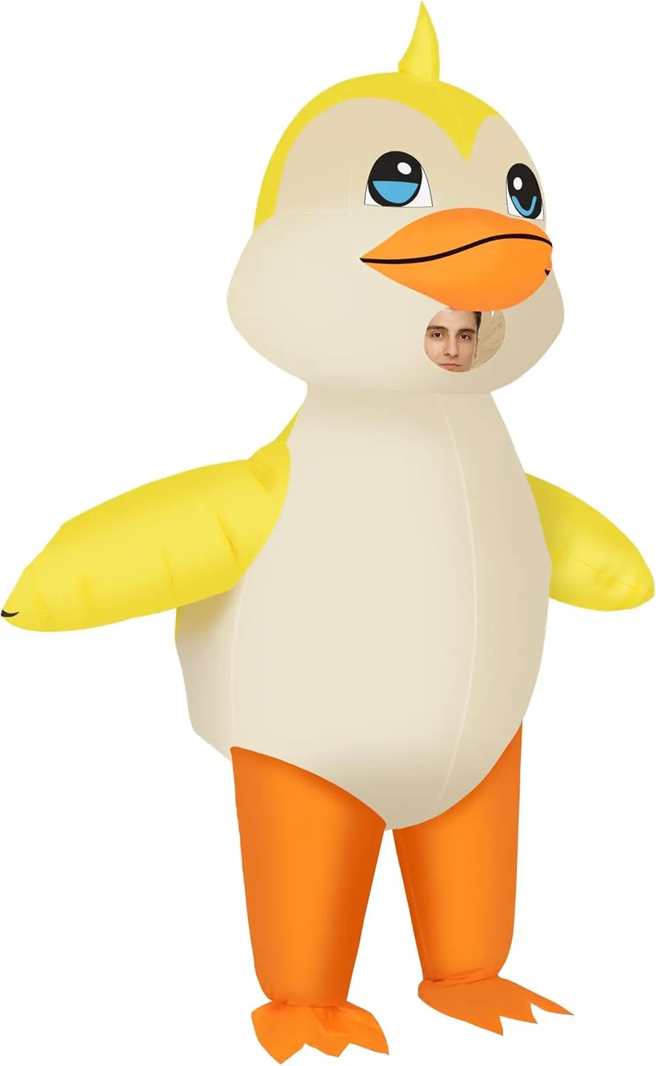 

Funny Duck Inflatable Costume for Adults and Kids, Halloween Blow Up Cosplay Outfit