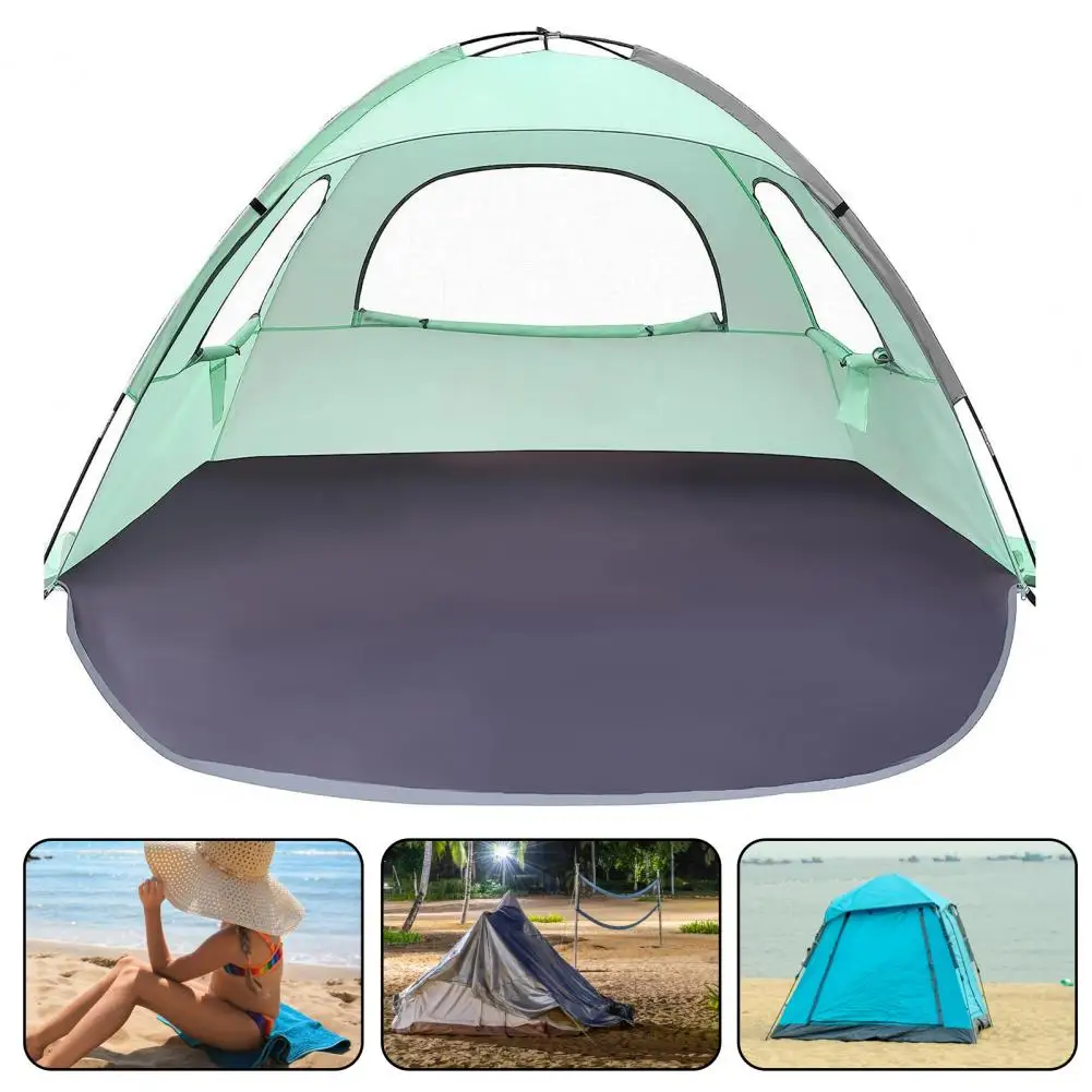 Lightweight Beach Tent Portable Uv Protection Beach Tent for Seaside Camping Waterproof Breathable Easy Setup Sun Shelter Canopy