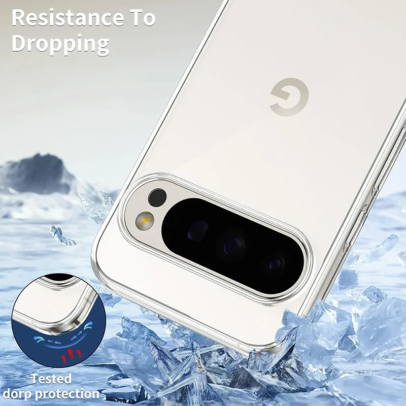 Ultra Thin Shockproof Silicone Case For Google Pixel 9A 9 ProXL 8 7 6 A Pro XL 8A 7A 6A Soft Cover Clear Ultra Thin Shell Funda