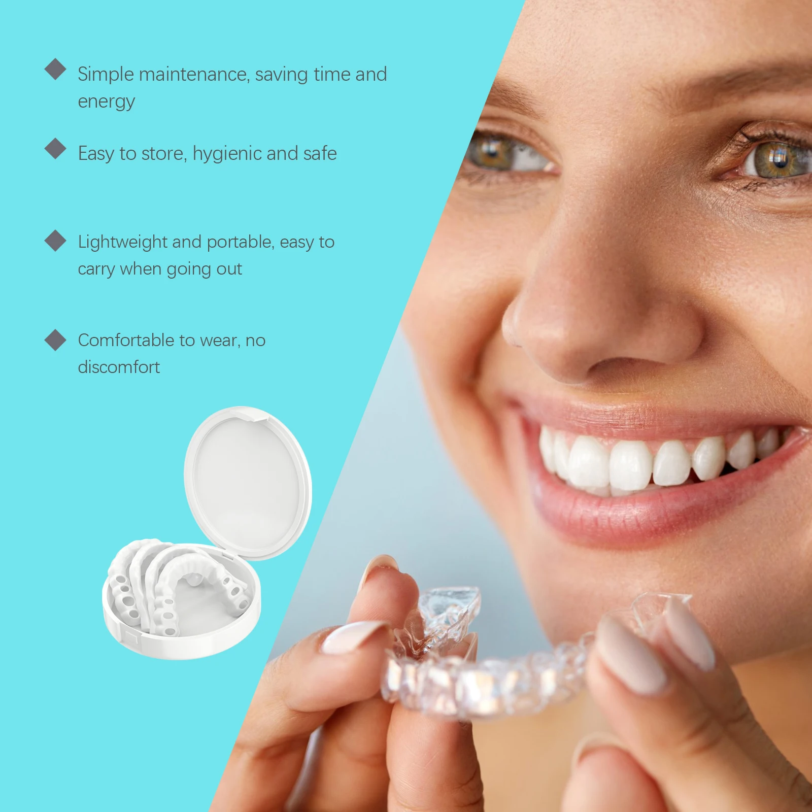 Регулируемый набор зубов, отбе – обзор и цена Teeth Whitening Mask