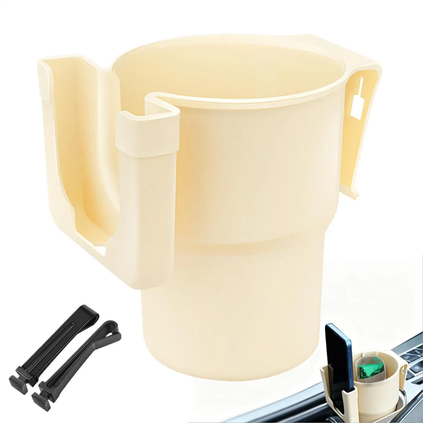 Car Cup Holder Vehicle Air Vent Bottle Storage Driving Beverage Holder for Road Trip Camping Commuting Outdoor Travel Hiking SUV