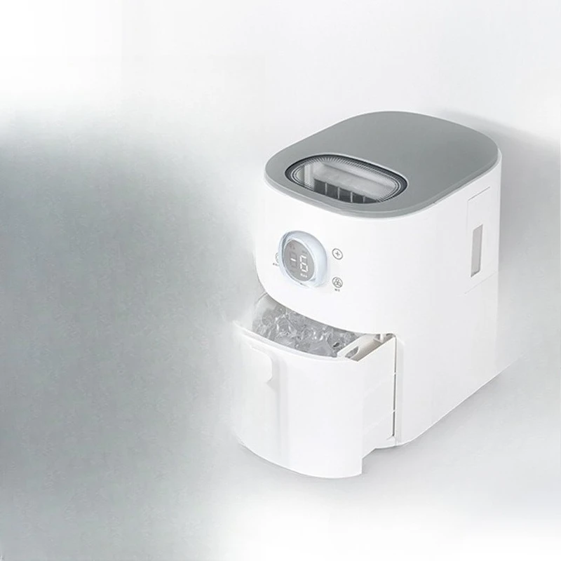 

Household ice machine square ice small mini automatic commercial stall solid ice cubes