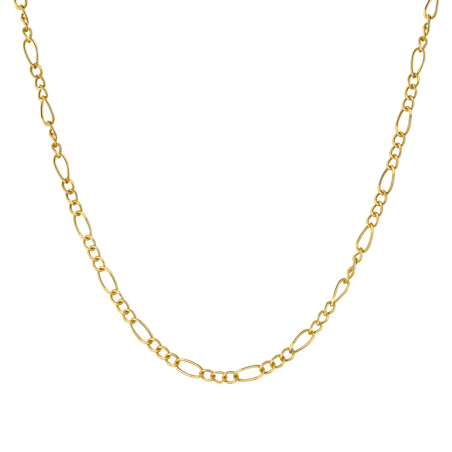 MISEFF S925 Sterling Silver Necklace Versatile Nesting Chain Necklace Master-slave Necklace Jewelry For Women Gift