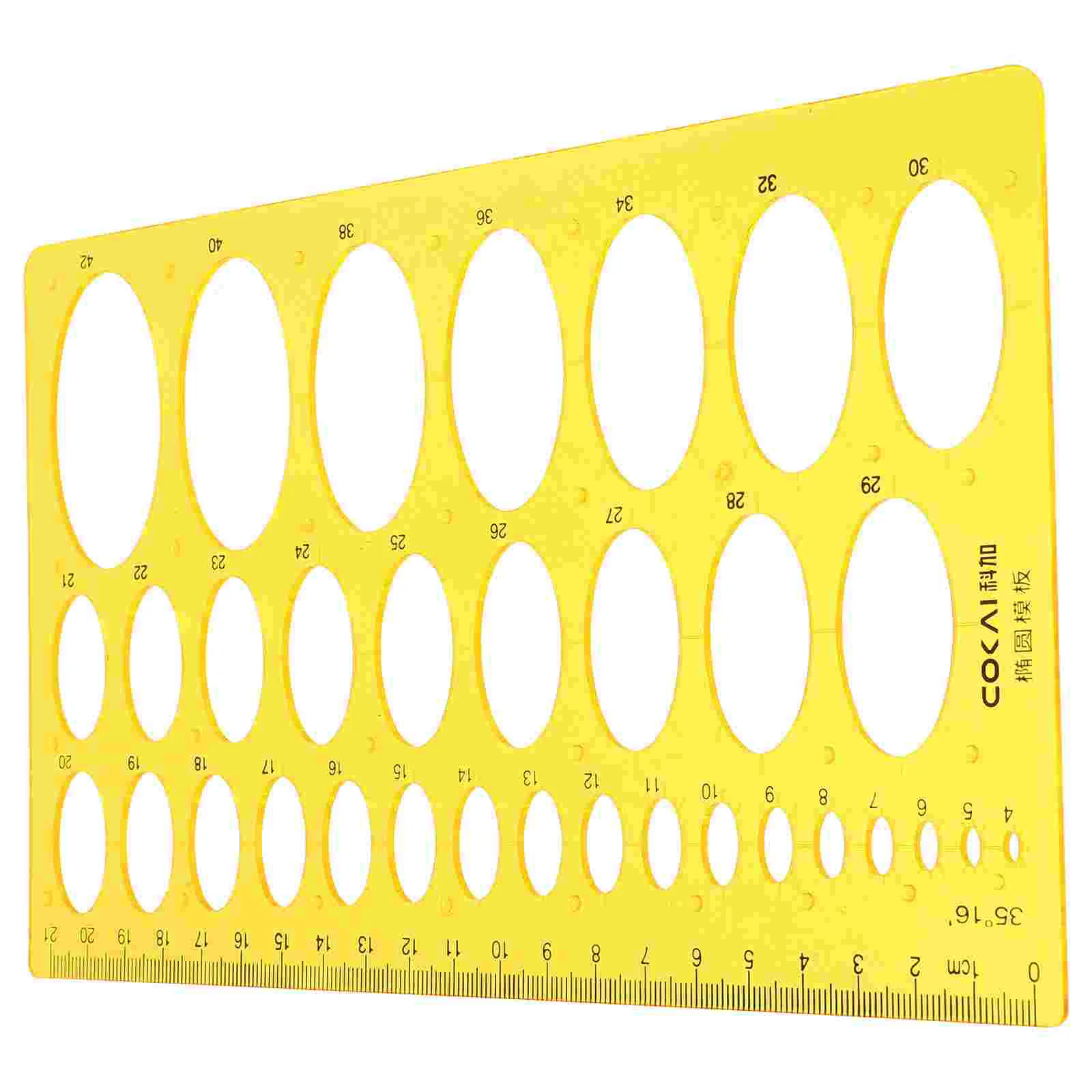 

Ellipse Draft Rulers Plastic Drawings Templates Measuring Geometric Rulers for School Office (Orange)