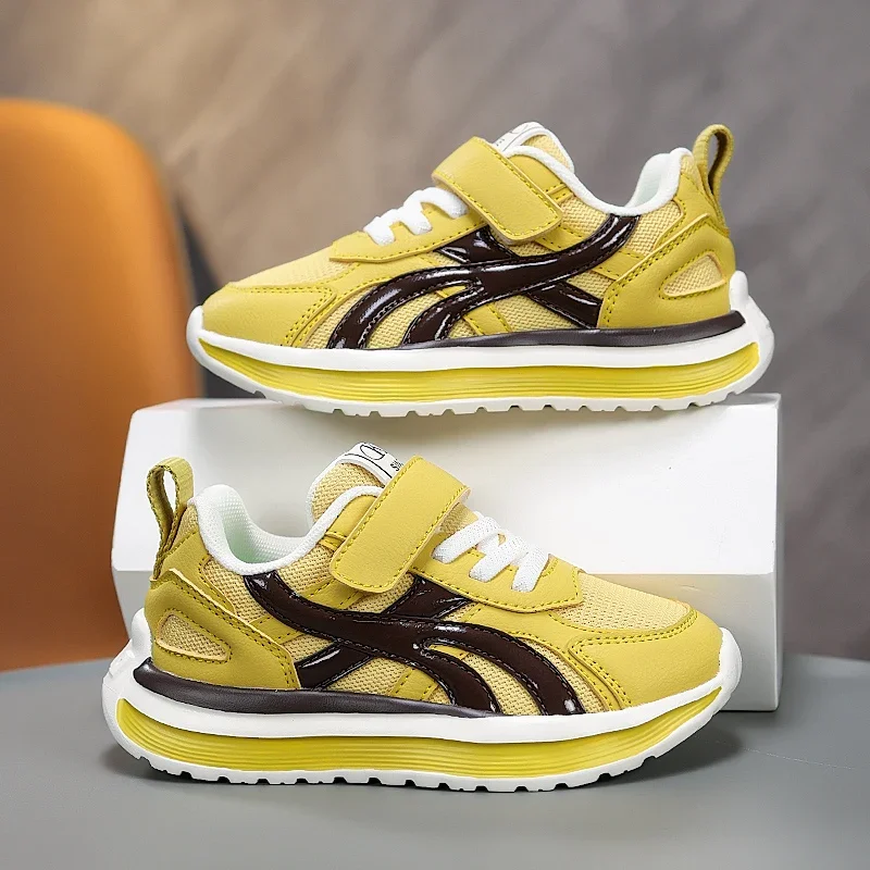 

Autumn Childrens Boy Sneakers Fashion New Breathable Kids Fashion Footwear Outdoor Non-slip School Hiking Girls Sports Shoes