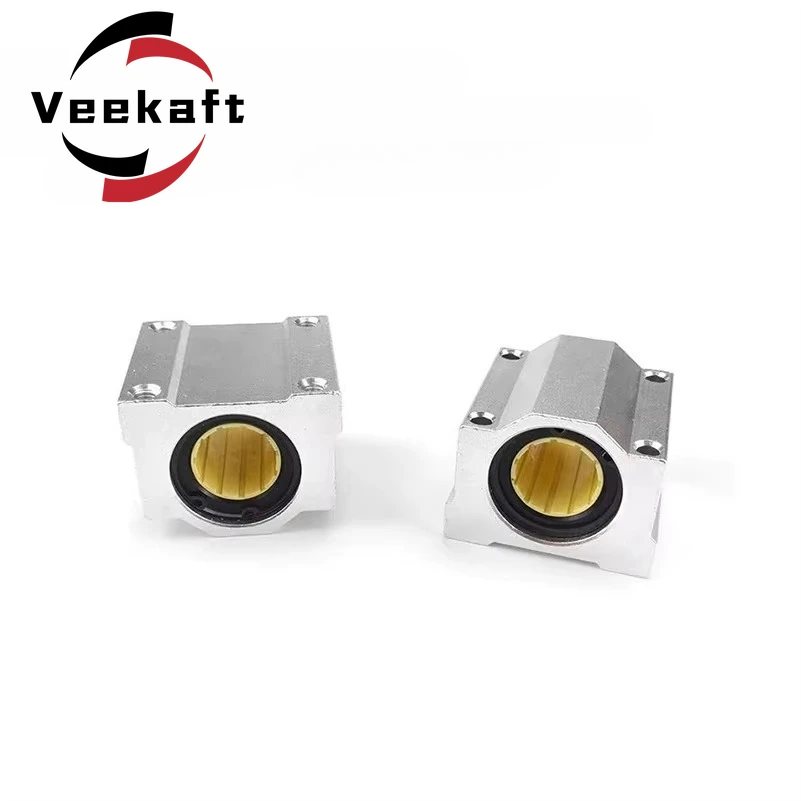 1 Buah Kursi Bantalan Geser Plastik Semua Plastik Rekayasa SC8QS SC10QS SC12QS SC16QS SC20QS SC25QS SC30QS untuk Poros Linier CNC