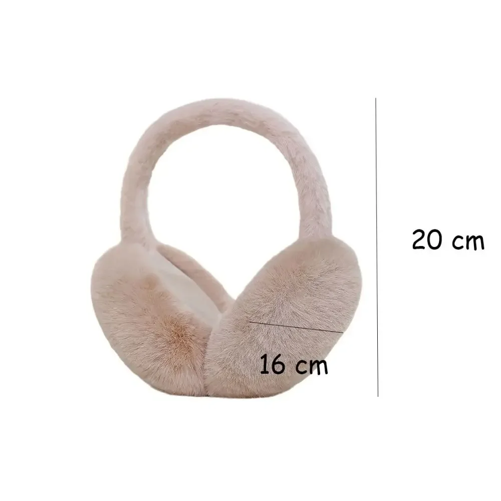 1 PC Solid Color Soft Plush Ear Warmer Winter Warm Earmuffs Ear Cover Outdoor Cold Protection Ear-Muffs Folding Earflap Fashion