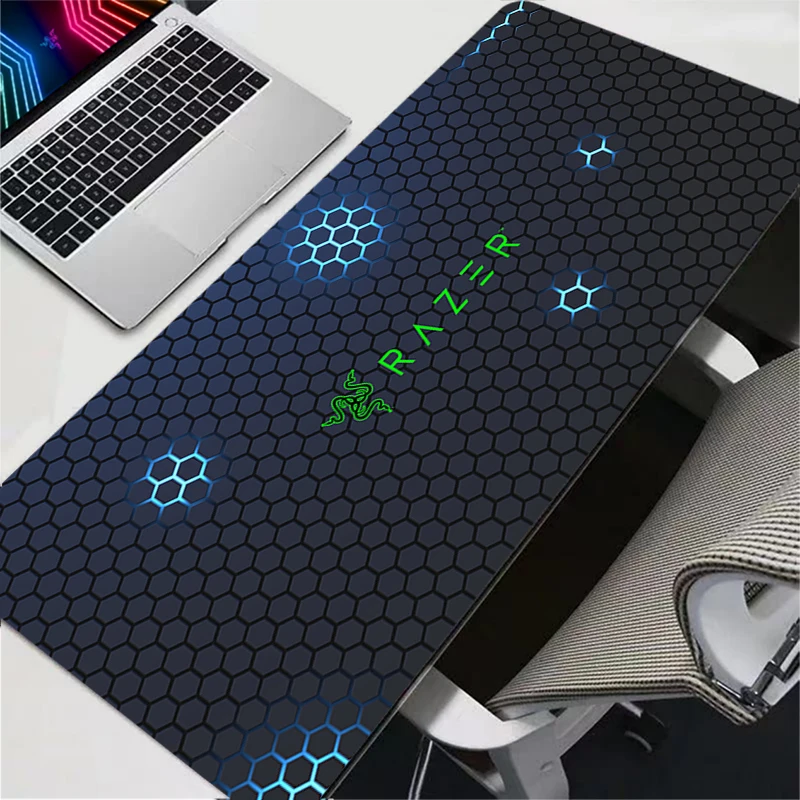 RAZER Mouse pad Computer Laptop Anime hexagon Keyboard Mouse Mat Large Razer Mousepad Keyboards Gamers Decoracion New Desk Mat
