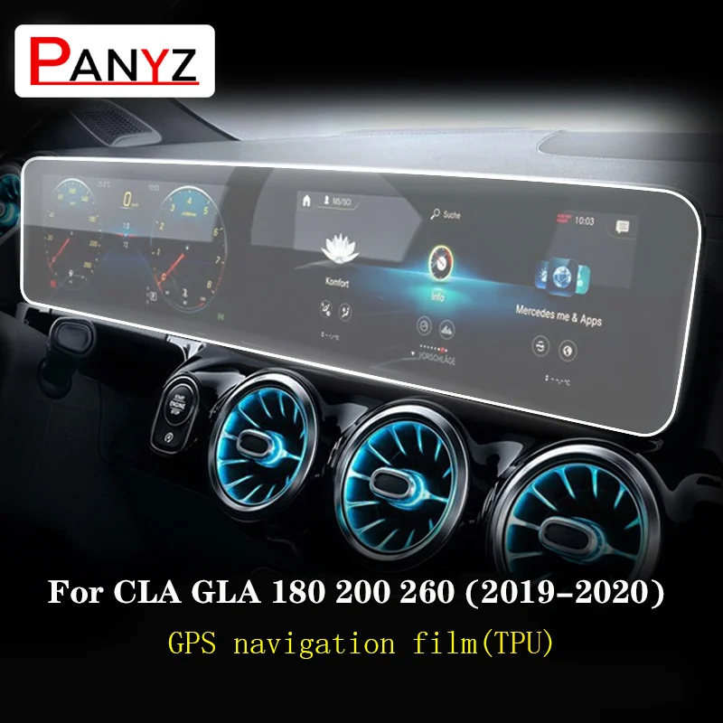 

Пленка для GPS-навигации для Mercedes Benz CLA GLA H247 200 260 2019-2022, Защитная пленка для ЖК-экрана из ТПУ для защиты салона от царапин