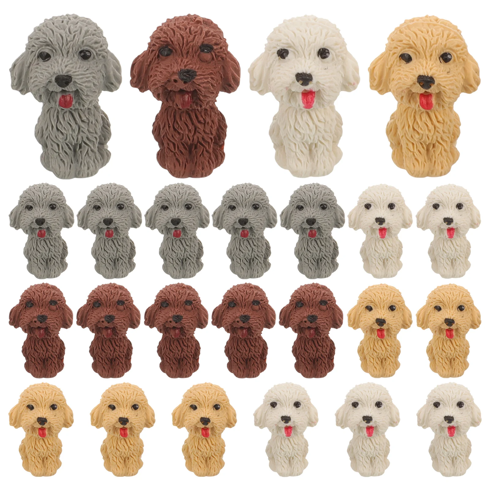 Puppy Eraser Party Favors for Kids Dog Erasers Student Prizes Mini 8-12 Small Valentine Toys