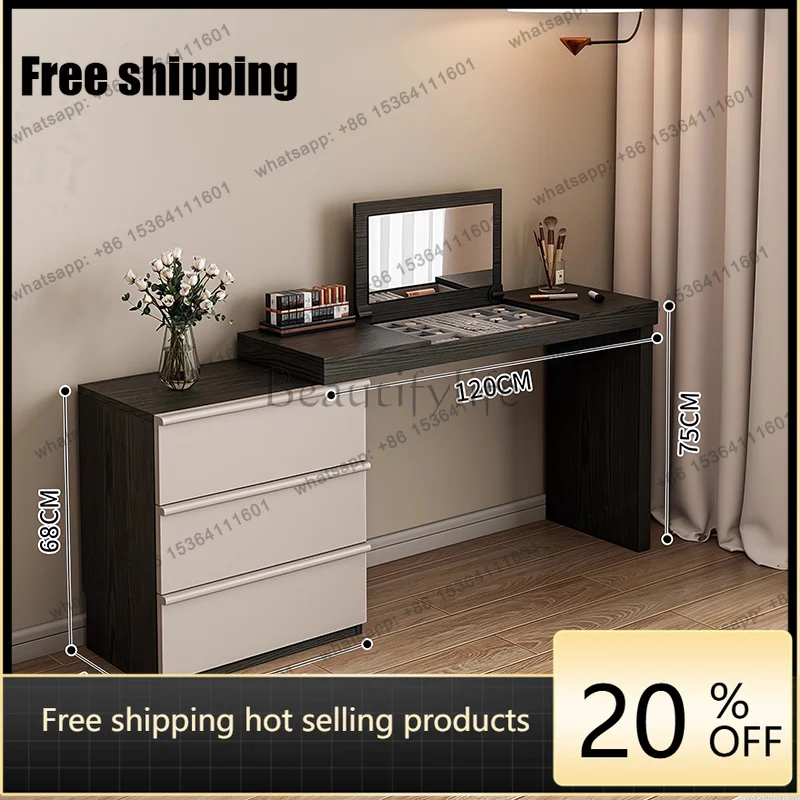 FGCreative Dressing Table Space Saving Minimalist Modern Makeup Vanities Aesthetic Schminktisch Mit Spiegel Bedroom Furniture