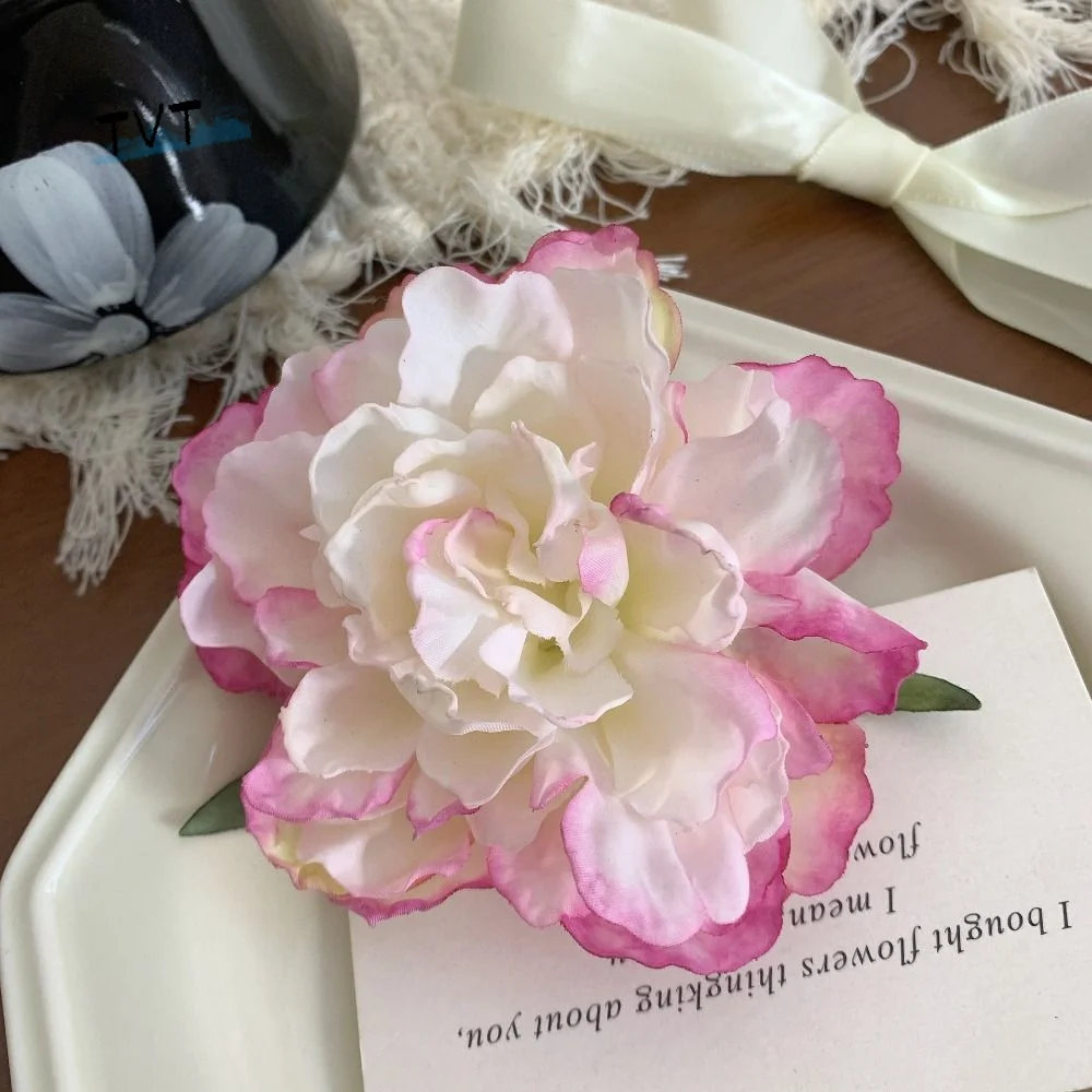 

Cloth Simulation Flower Hair Clip Korean Style Seaside Vacation Headwear Rose Hairpin Female Hair Accessories Duckbill Clip