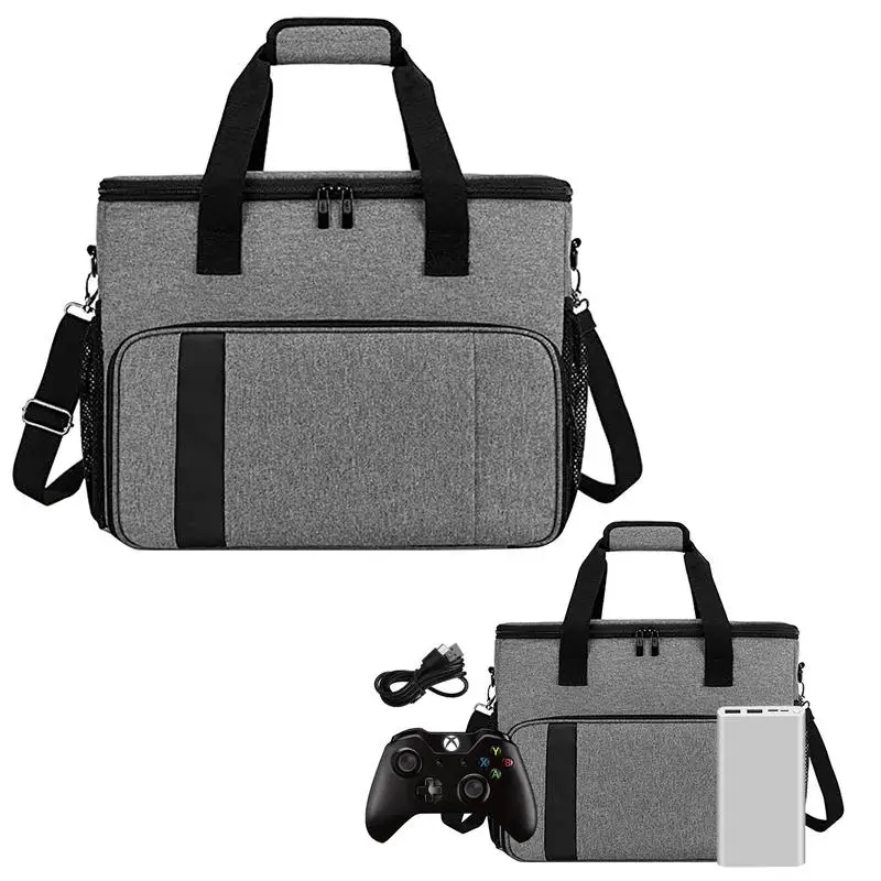 For PS5 Controller Game Console Bag Travel Carrying Case Storage Backpack Hard Shell Protective Handbag With Multiple Pockets