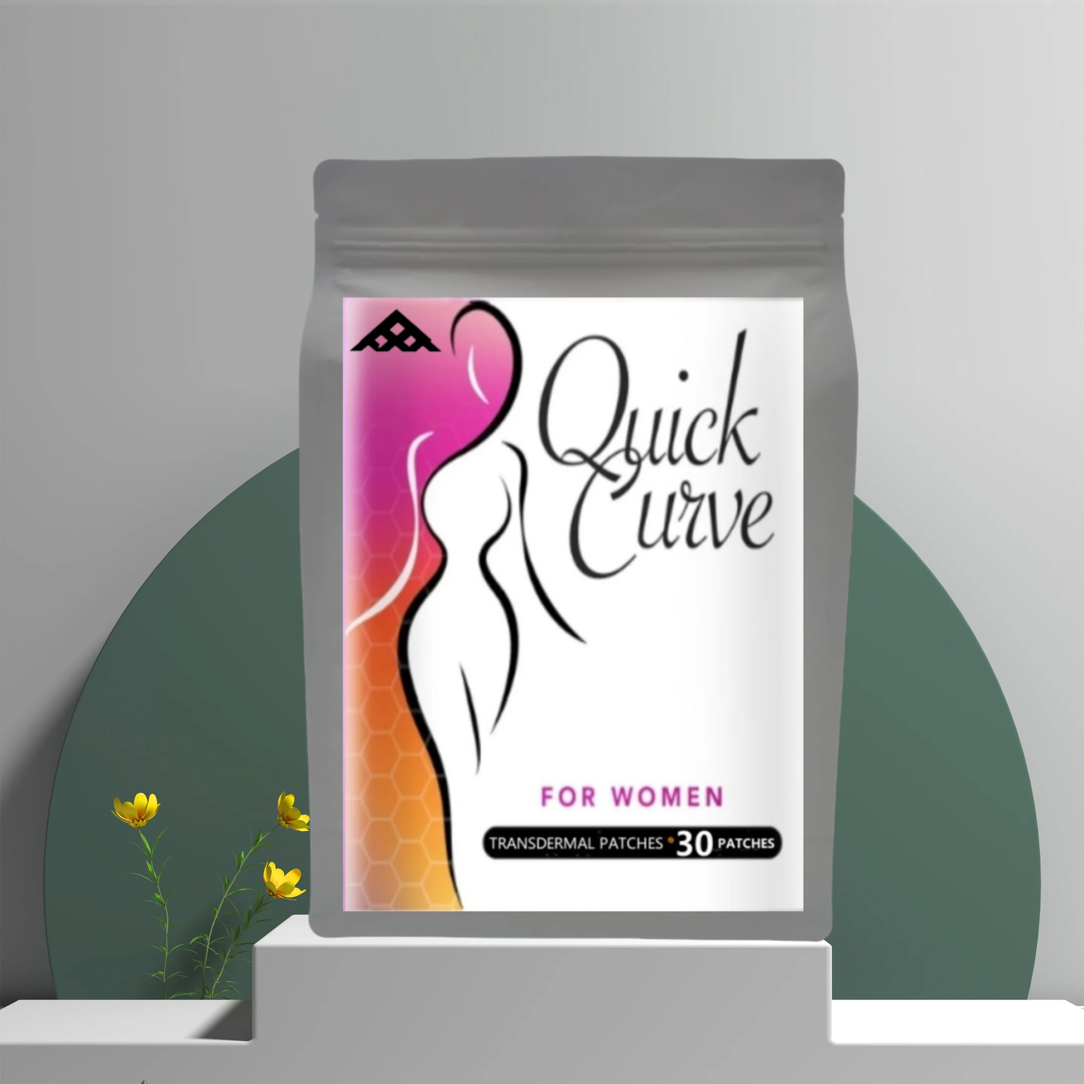 Female Curve Enhancing Transdermal Patches For Women-30 Patches 1 Month Supply