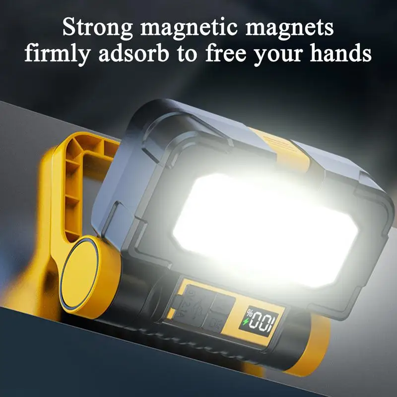 Solar Work Light Portable Solar Light Multifunctional Waterproof Magnetic Lamp For Workshops Garages Automotive Repairs