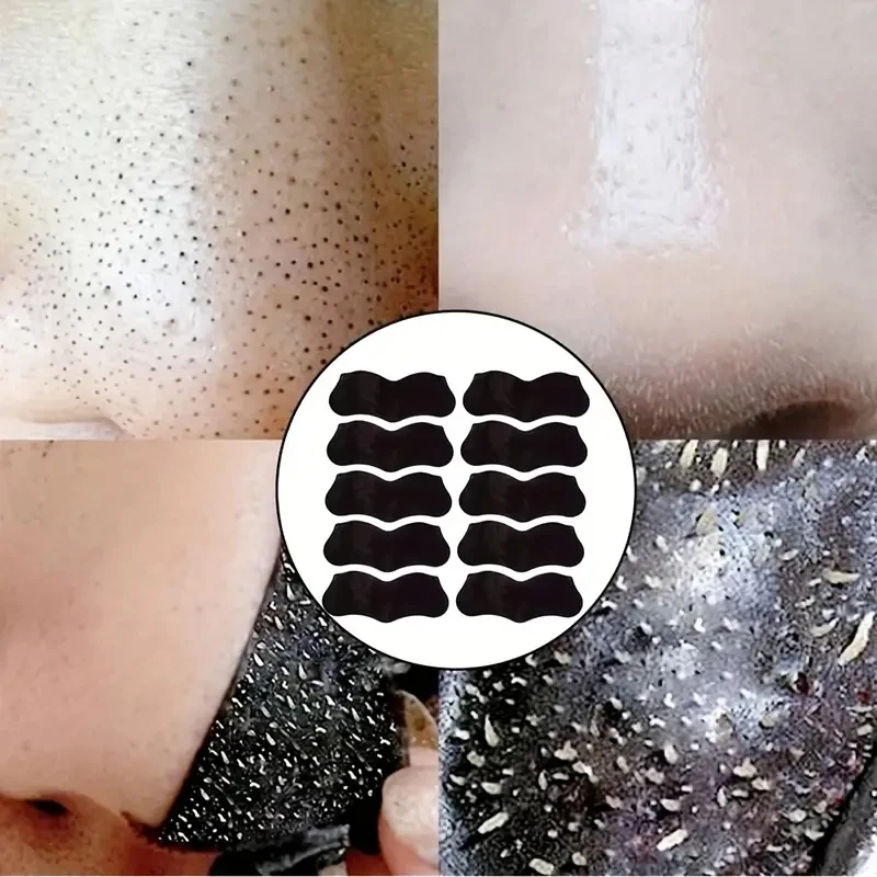 Nez points noirs enlever masque plâtre nez bandes enlever points noirs Pores points noirs dissolvant acné Peel masque Patch de nettoyage soins de la peau